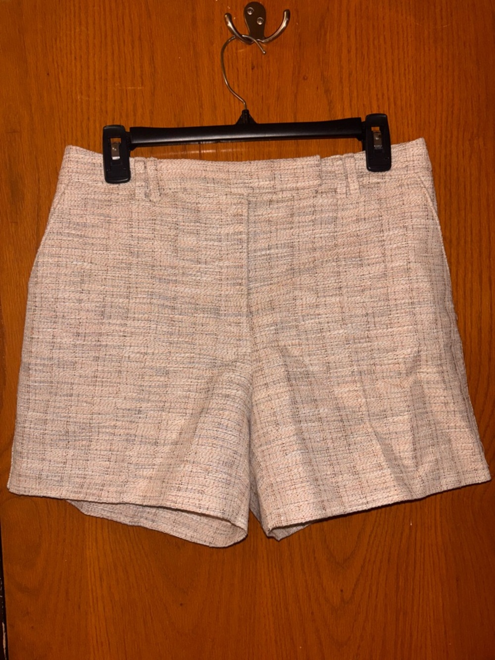 White House Black Market Cream Tweed Shorts